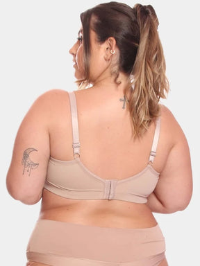 Kit 2 Sutiã Reforçado Plus Size Costas Dupla Liso Keyla