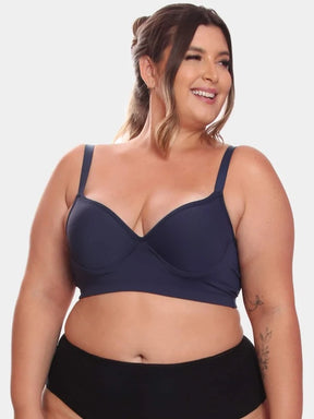 Kit 2 Sutiã Reforçado Plus Size Costas Dupla Liso Keyla