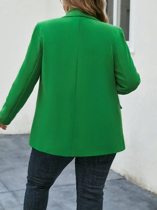 Blazer Feminino Plus Size Botão Único Fer