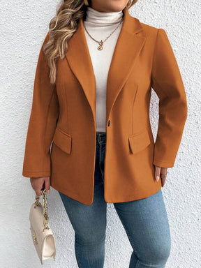 Blazer Feminino Plus Size Botão Único Mary