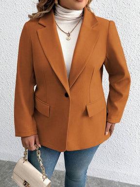 Blazer Feminino Plus Size Botão Único Mary