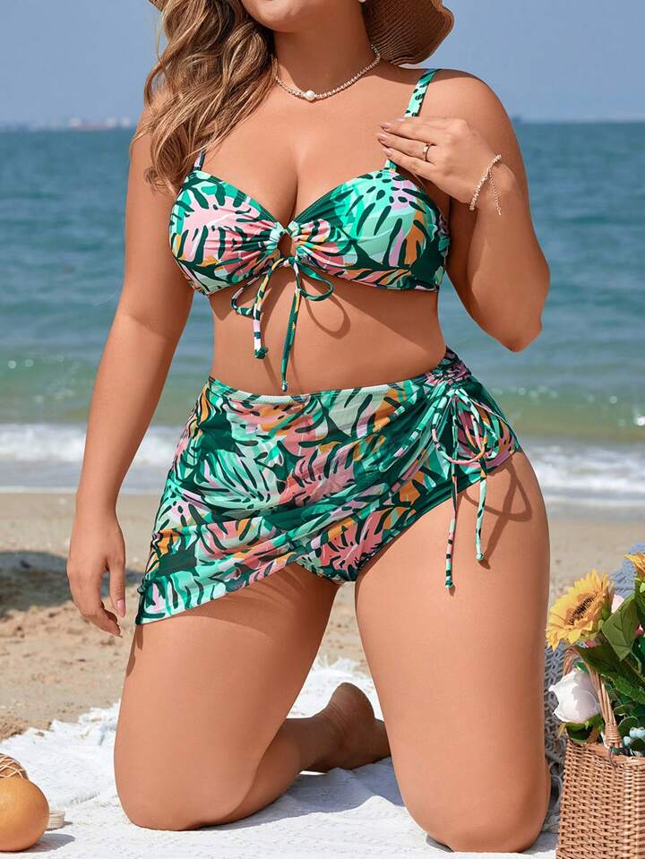 Biquíni Plus Size + Saia de Praia Fabiola