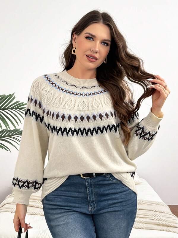 Suéter Feminino Plus Size Tricot Adriana