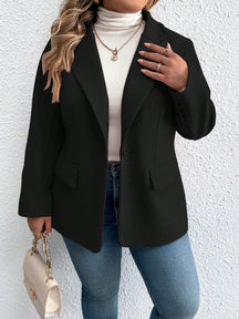 Blazer Feminino Plus Size Botão Único Mary