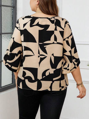 Blusa Feminina Plus Size Estampada Amanda