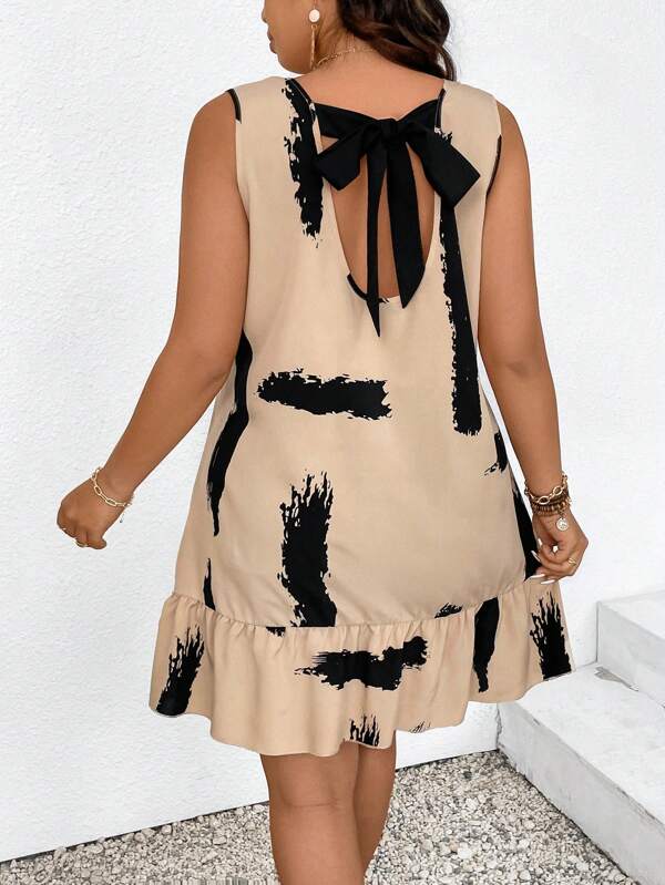 Vestido Feminino Plus Size Estampado Helena