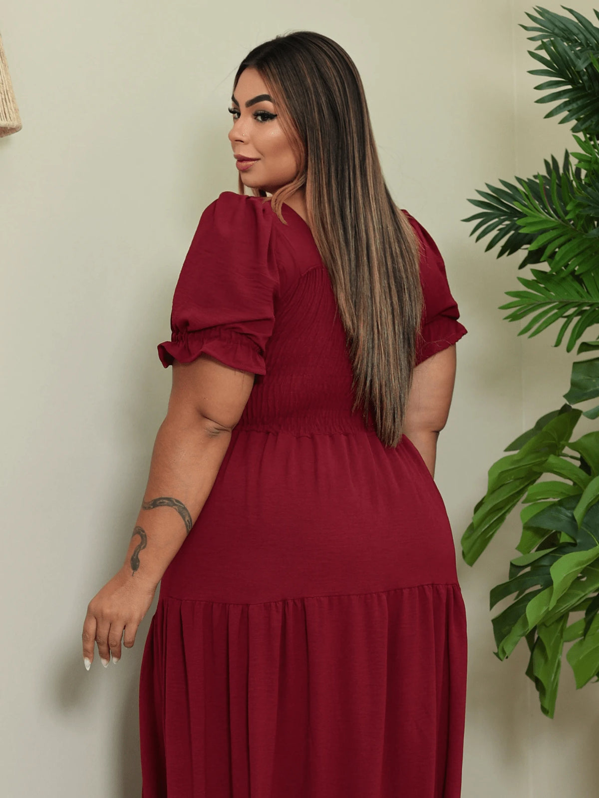 Vestido Plus Size Longo Vera