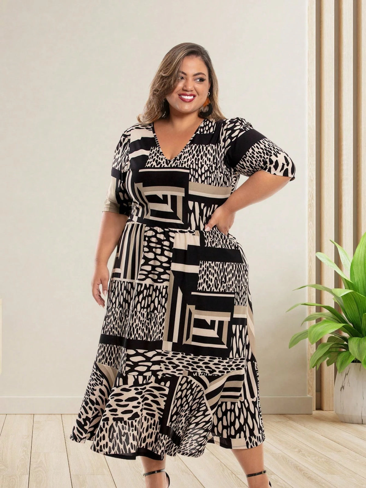 Vestido Plus Size Longo Luma