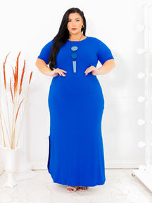 Vestido Feminino Plus Size Longo Roberta