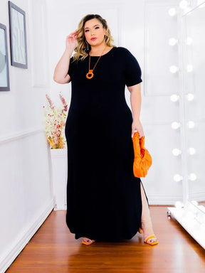 Vestido Feminino Plus Size Longo Roberta