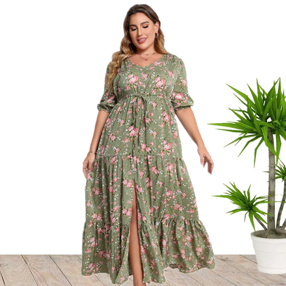 Vestido Plus Size Longo Laísa