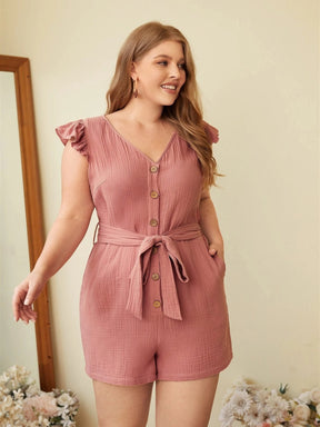 Macaquinho Feminino Casual Plus Size Lana