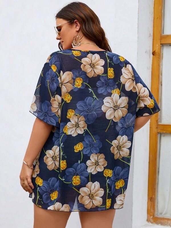 Saída De Praia Plus Size Manu