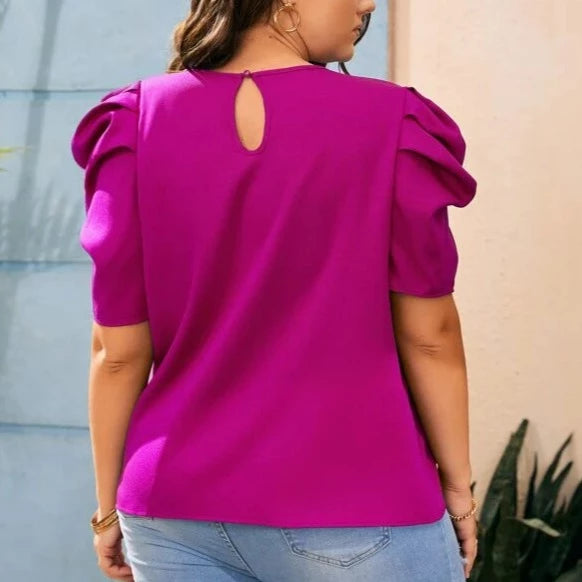 Blusa Feminina Plus Size Pérolas Marta