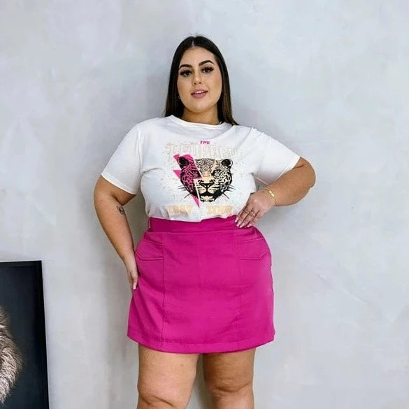 Camiseta Feminina Plus Size Katy