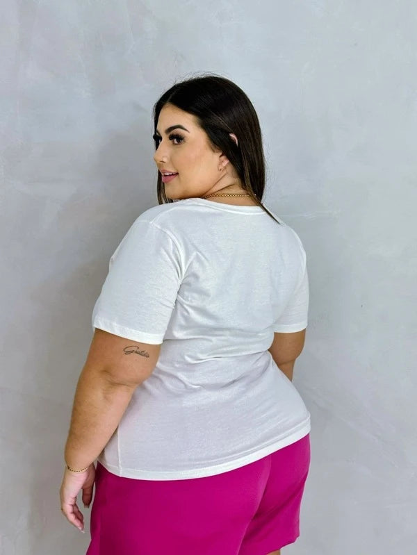 Camiseta Feminina Plus Size Katy