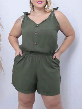 Macaquinho Feminino Plus Size Bella