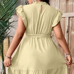 Vestido Curto Plus Size Aline