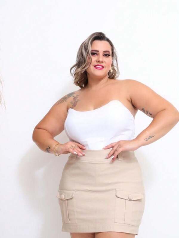 Saia Plus Size Verão Carol