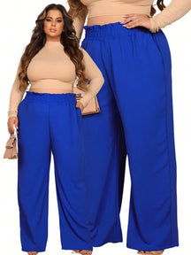 Calça Pantalona Feminina Plus Size Livía